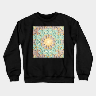 Geometric Repeating Pattern, pastel colours Crewneck Sweatshirt